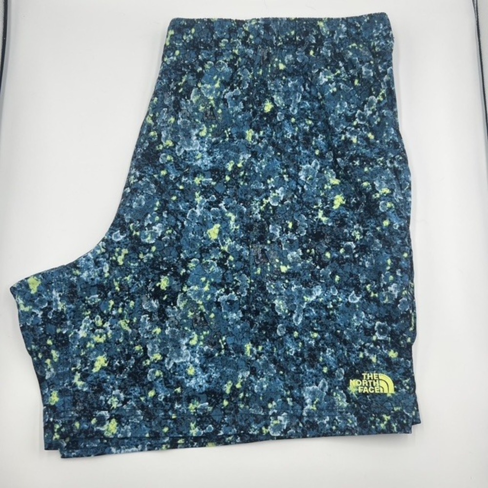 The‎ North Face Men's XXL Blue/Green Floral Print Drawstring Swimming Trunks